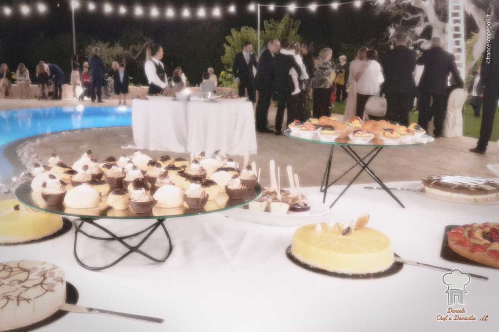 Buffet di dolci Catering di Matrimonio nei trulli in Puglia